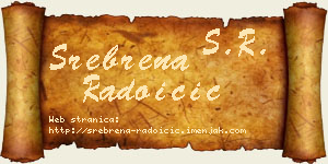 Srebrena Radoičić vizit kartica